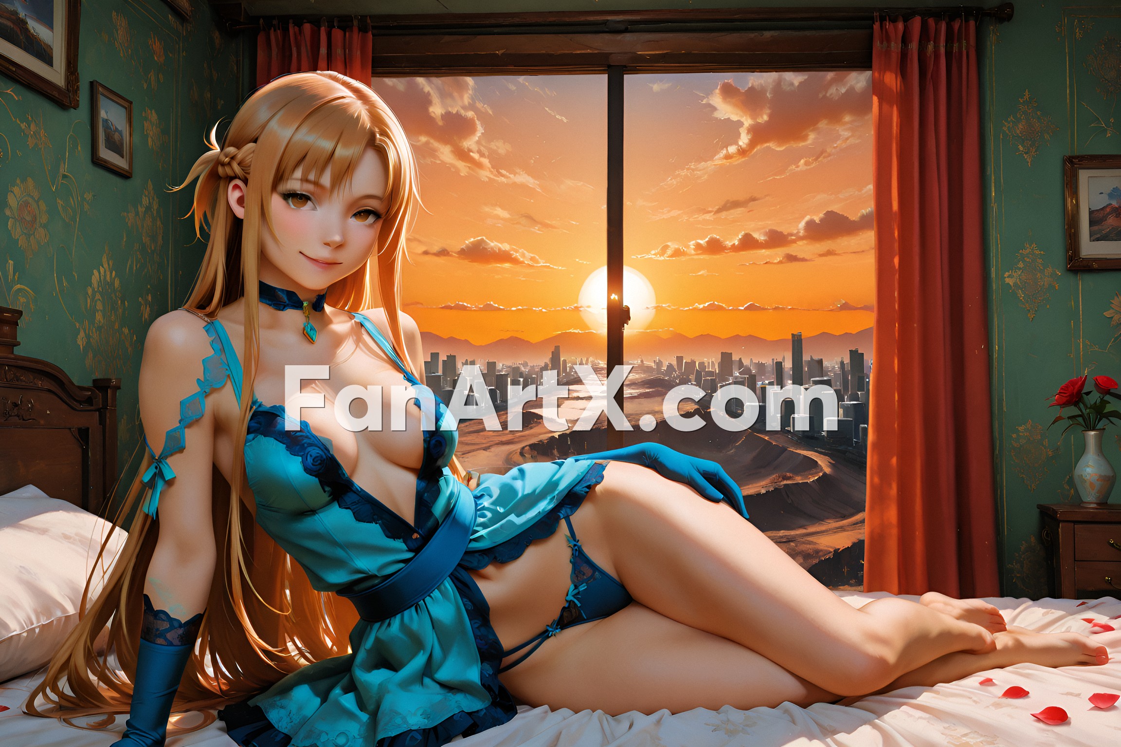 Sao Asuna Yuuki Fanart - Sword Art Online character 6687481